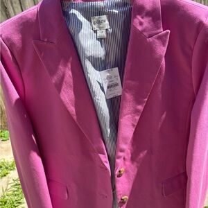 J. Crew Pink Sport Coat Classic Notched Lapel 12